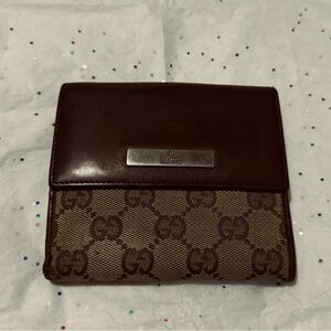 Gucci Trifold Wallet + name brand wallet new- gift -your choice